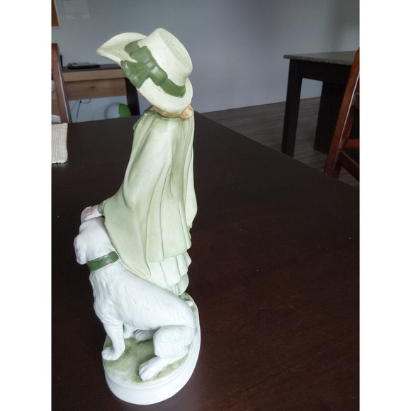 VINTAGE ANDREA BY SADEK GIRL WITH WHITE DOG - BEAUTIFUL CONDITION! - Picture 3 of 5